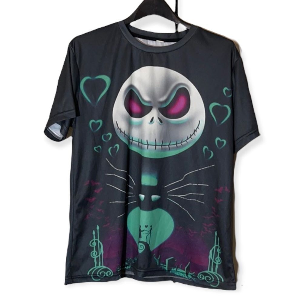Nightmare Before Christmas Night of Love Mesh Tee - Picture 1 of 12